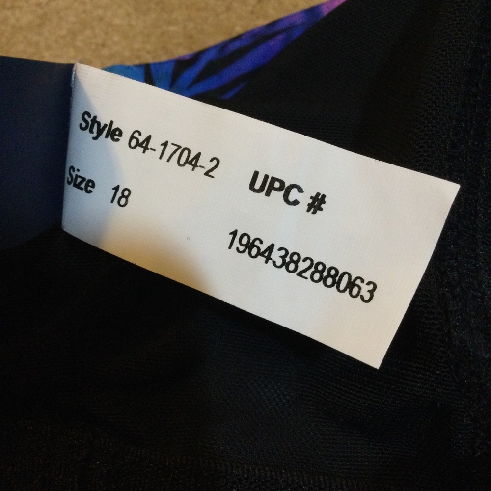 Swimsuits For All NWOT High-Neck Racerback Tankini Top, 18 - Picture 8 of 9